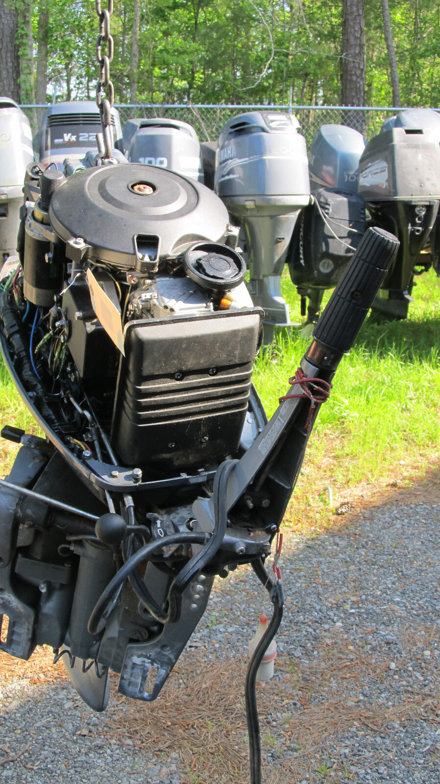 50HP Yamaha Outboard Motor w/ tiller Arm 20" Shaft 120 120 120 PSI