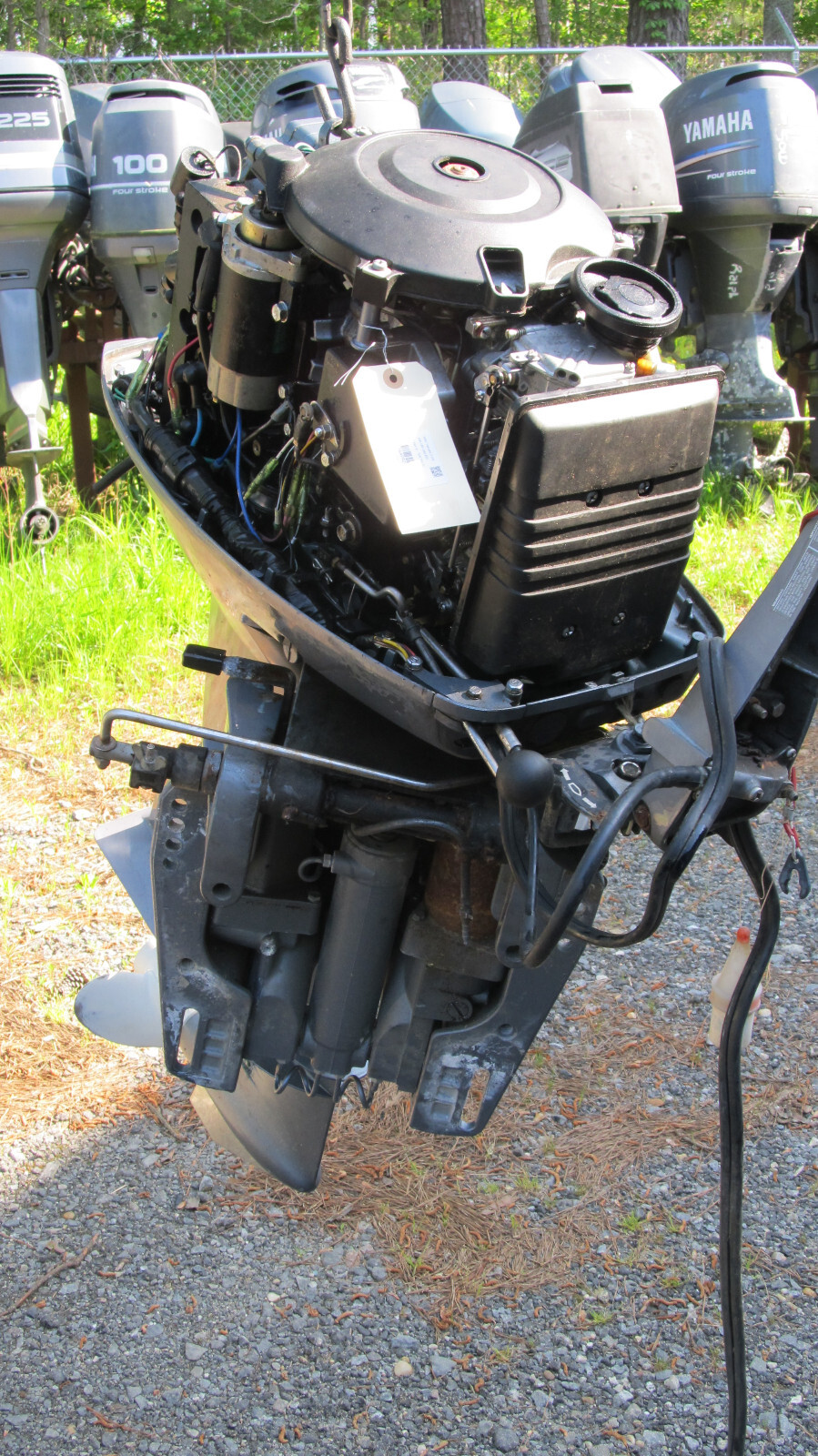 50HP Yamaha Outboard Motor w/ tiller Arm 20" Shaft 120 120 120 PSI