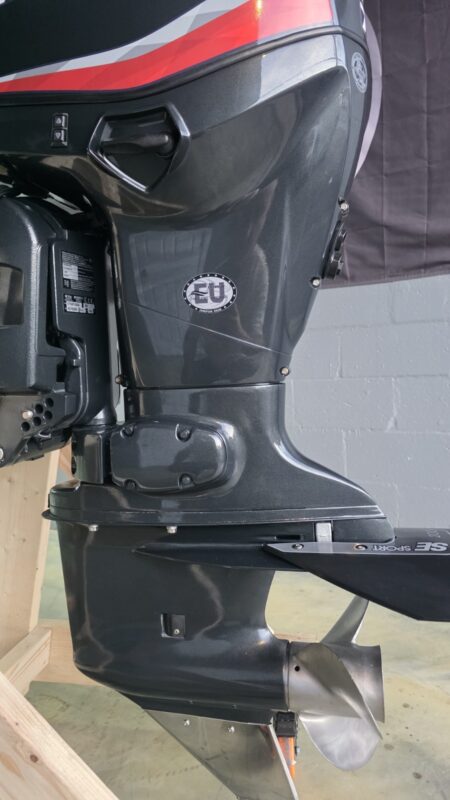 2014 Evinrude E-TEC 75 HP 2-Stroke DFI Outboard Motor – 20" Shaft – 380 Hours – Complete Rigging Included