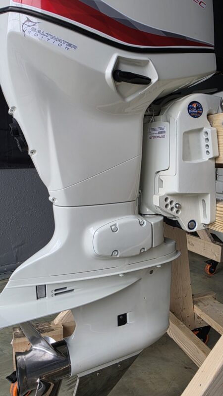 2017 Evinrude E-TEC 75 HP 2-Stroke DFI Outboard Motor – 20" Shaft – Only 87 Hours – Complete Rigging Included