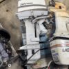 Johnson 35 hp Outboard Boat Motor Engine Evinrude 20" Good Shape Runs Well Prop