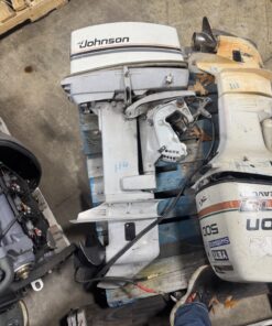 Johnson 35 hp Outboard Boat Motor Engine Evinrude 20" Good Shape Runs Well Prop