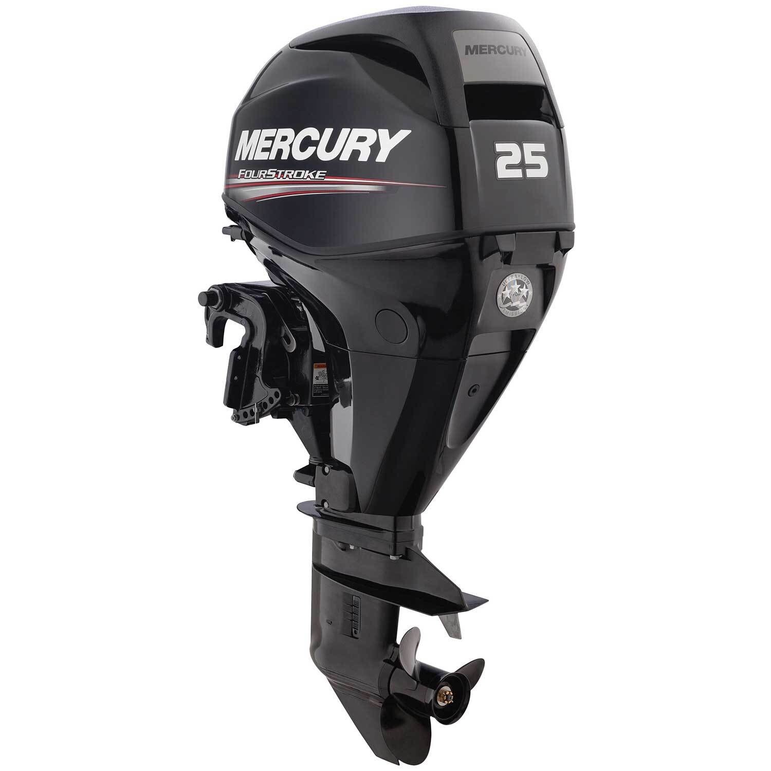 MERCURY 25HP ELPT EFI 4S Long (20") Shaft, Remote, Electric Start Mfg. 10/22