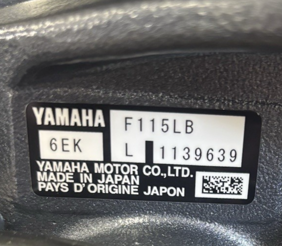 New 2025 Yamaha 115 HP EFI 4-Stroke 20″ (L) Long Shaft Outboard Motor