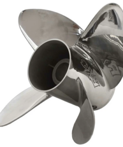 New OEM BRP / Rx4 4-Blade Standard Rotation Stainless Steel Outboard Propeller