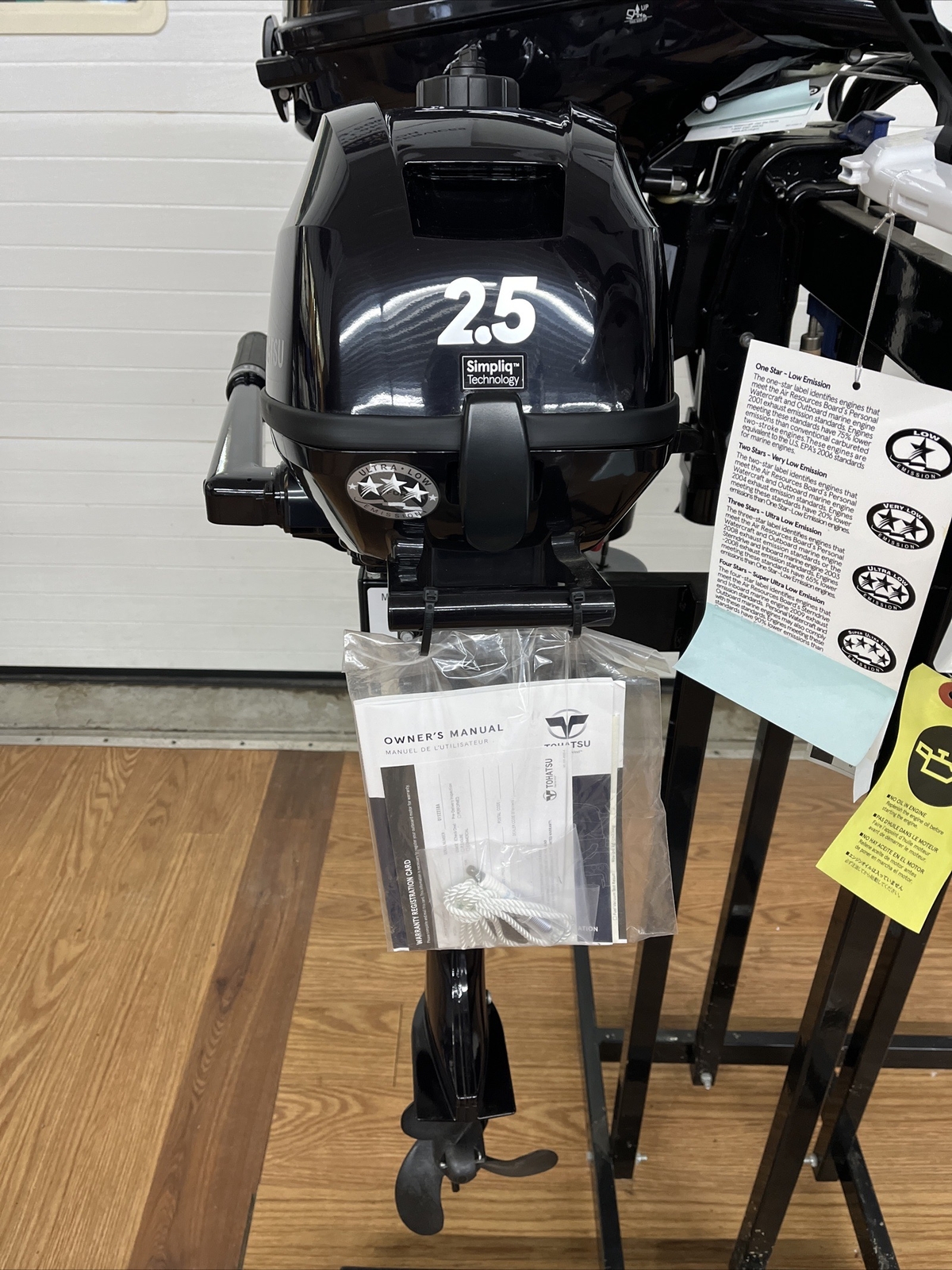 New Tohatsu 2.5hp Outboard Motor MFS2.5 4 Stroke Perfect For The Dingy!