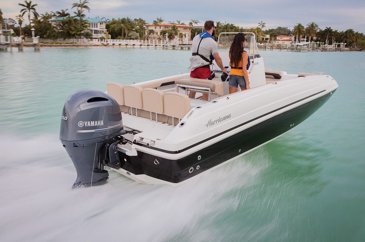 New Yamaha 150HP F15OLB Long (20") Shaft, Power Trim, Four Stroke, Mfg. 11/2022