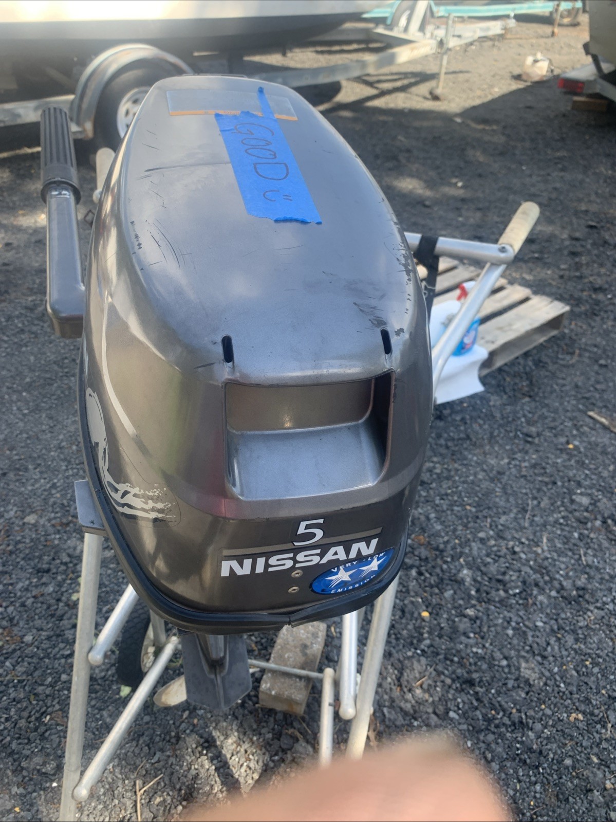 Nissan Tohatsu 5 Hp Four Stroke Outboard Boat Motor – Lightweight