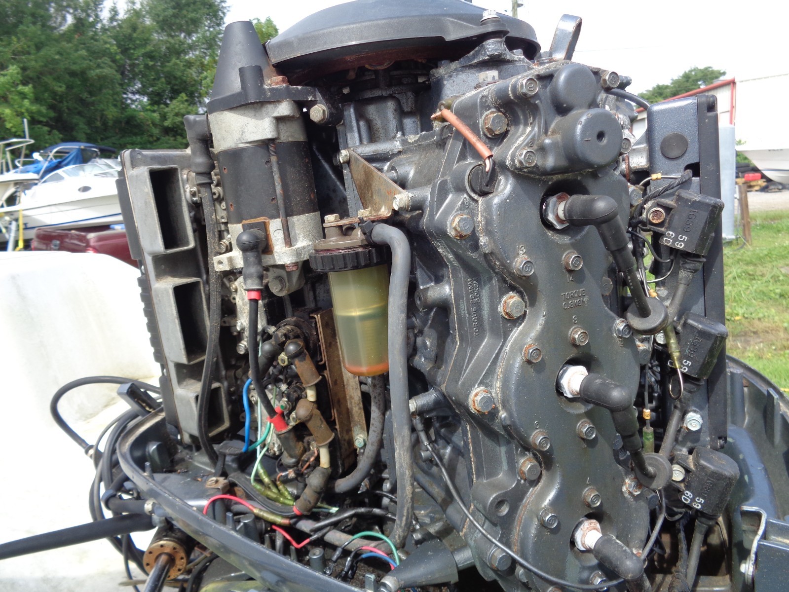 USED 1997 YAMAHA 150HP 25" 2 STROKE OUTBOARD BOAT MOTOR ENGINE C150TXRV