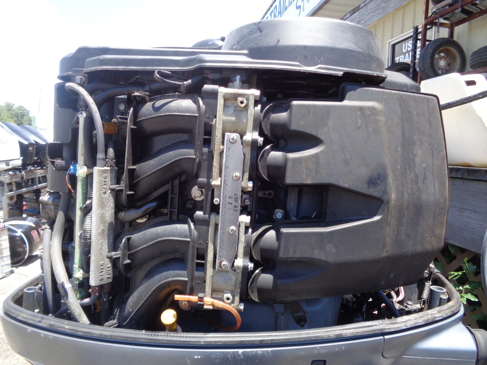 USED 2005 YAMAHA 150 HP 25" 4 FOUR STROKE OUTBOARD BOAT MOTOR F150 150hp ENGINE