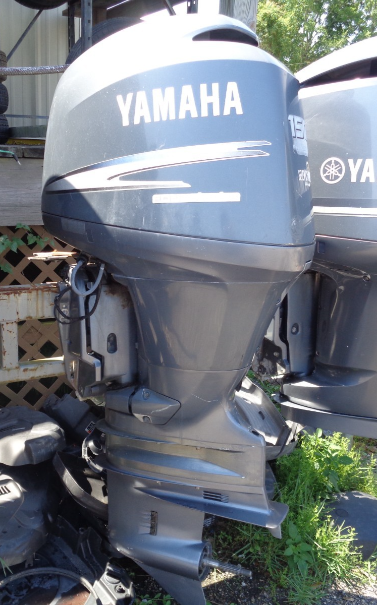 USED 2006 YAMAHA 150 HP 25" 4 FOUR STROKE OUTBOARD BOAT MOTOR F150 150hp ENGINE