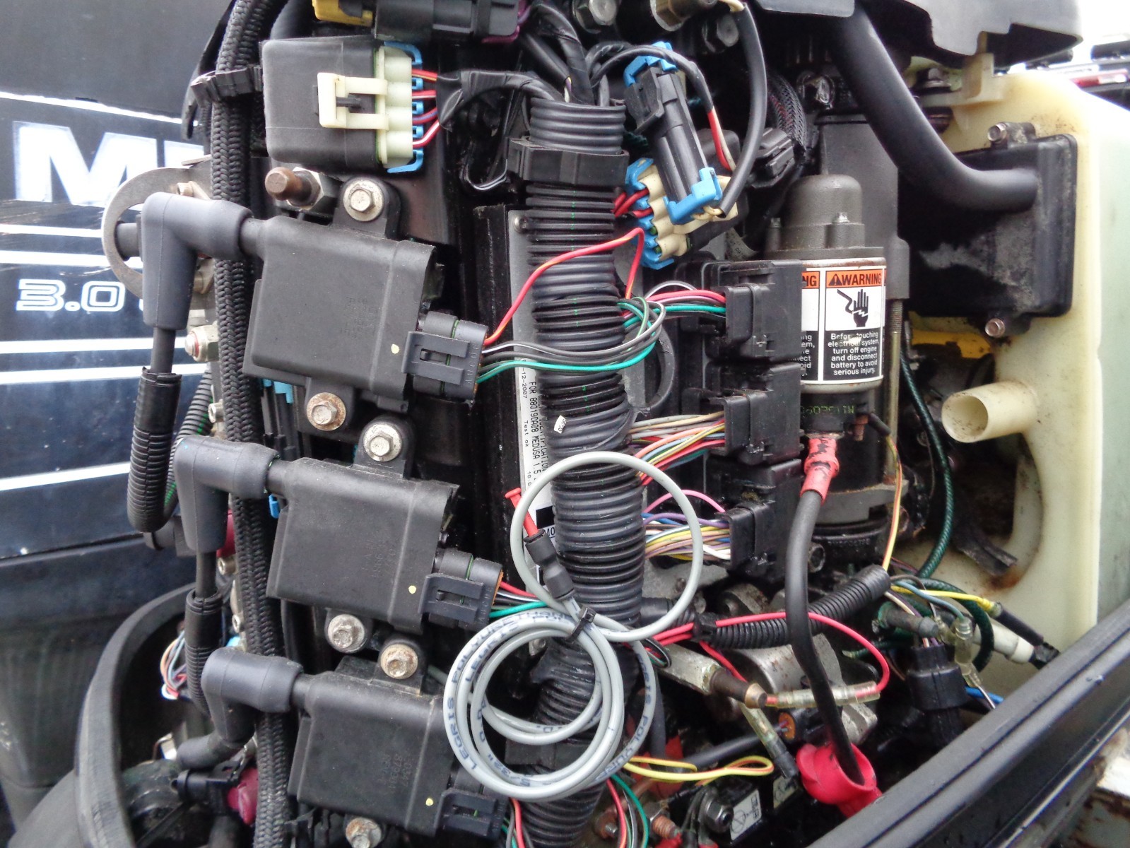 USED 2007 MERCURY 90 HP 25" OPTIMAX OUTBOARD BOAT MOTOR ENGINE 250 HOURS