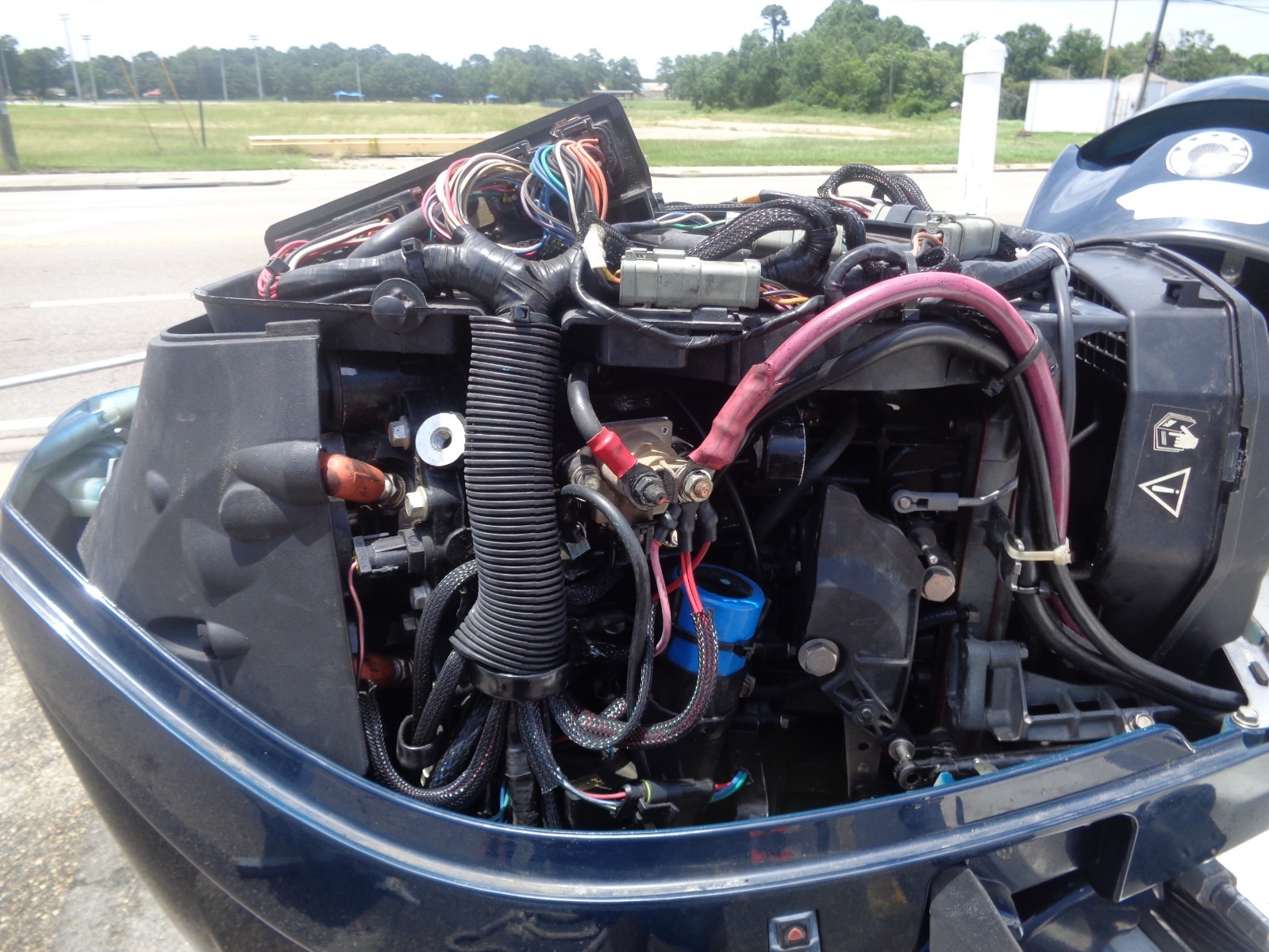 USED 2008 EVINRUDE ETEC 115HP 20" OUTBOARD BOAT MOTOR ENGINE E-TEC