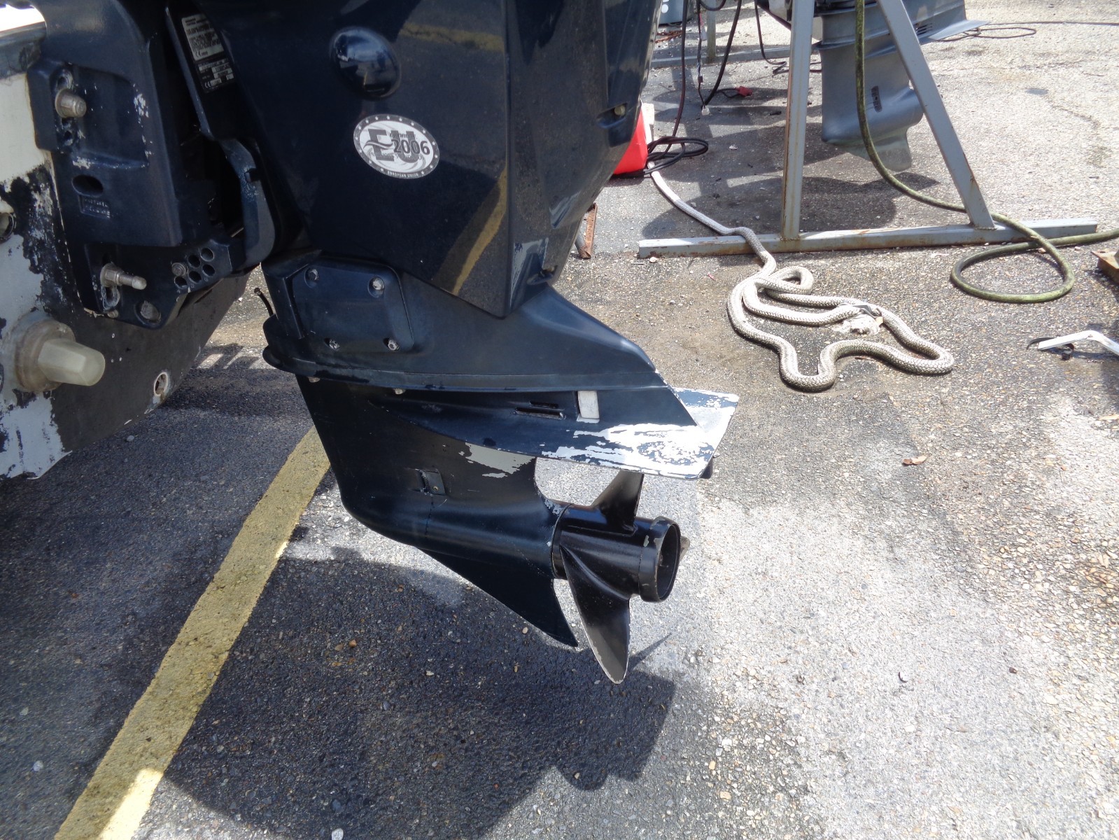 USED 2008 EVINRUDE ETEC 115HP 20" OUTBOARD BOAT MOTOR ENGINE E-TEC