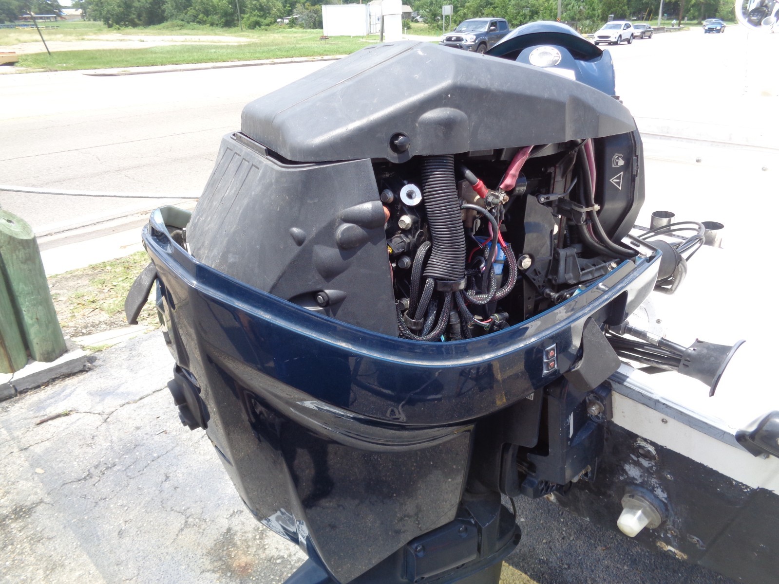 USED 2008 EVINRUDE ETEC 115HP 20" OUTBOARD BOAT MOTOR ENGINE E-TEC