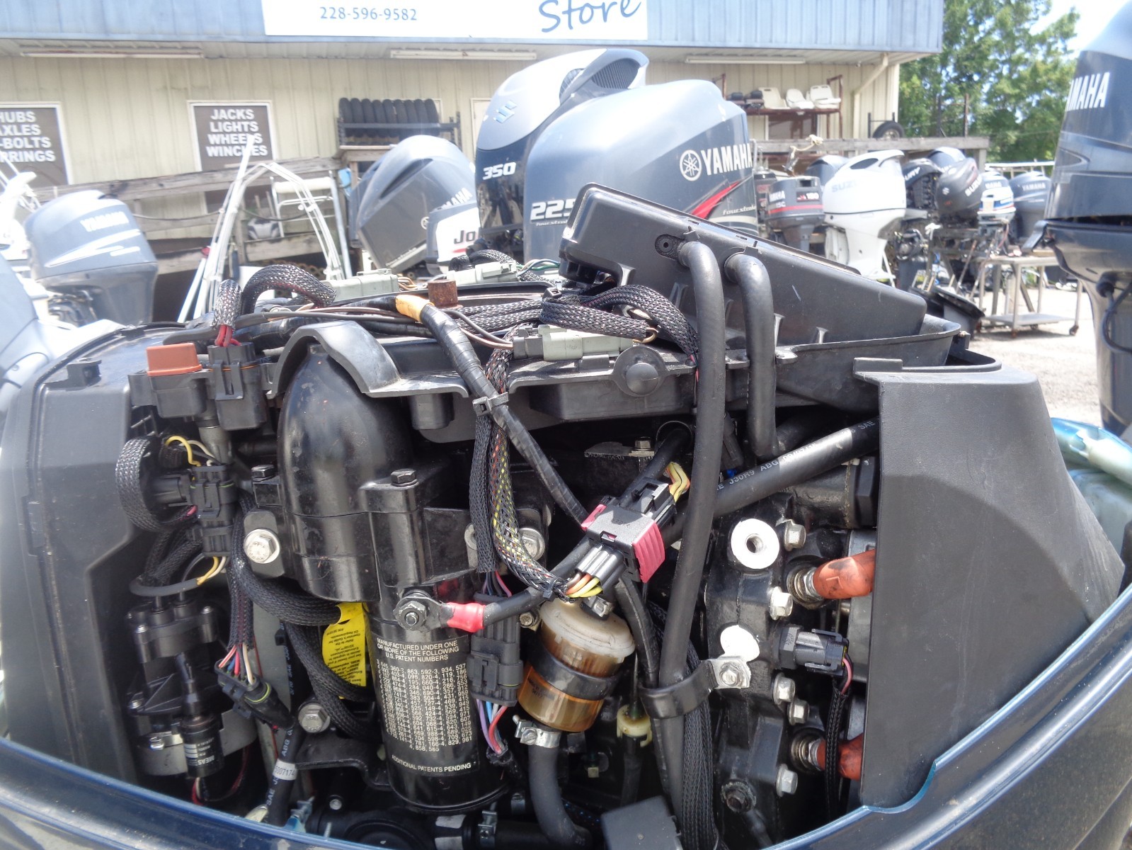 USED 2008 EVINRUDE ETEC 115HP 20" OUTBOARD BOAT MOTOR ENGINE E-TEC