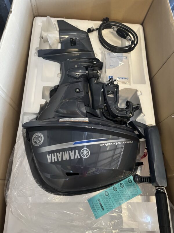 New Yamaha F20SMHB 20 HP EFI 2-Cylinder 4-Stroke Tiller Outboard Motor – 15″ (S) Short Shaft