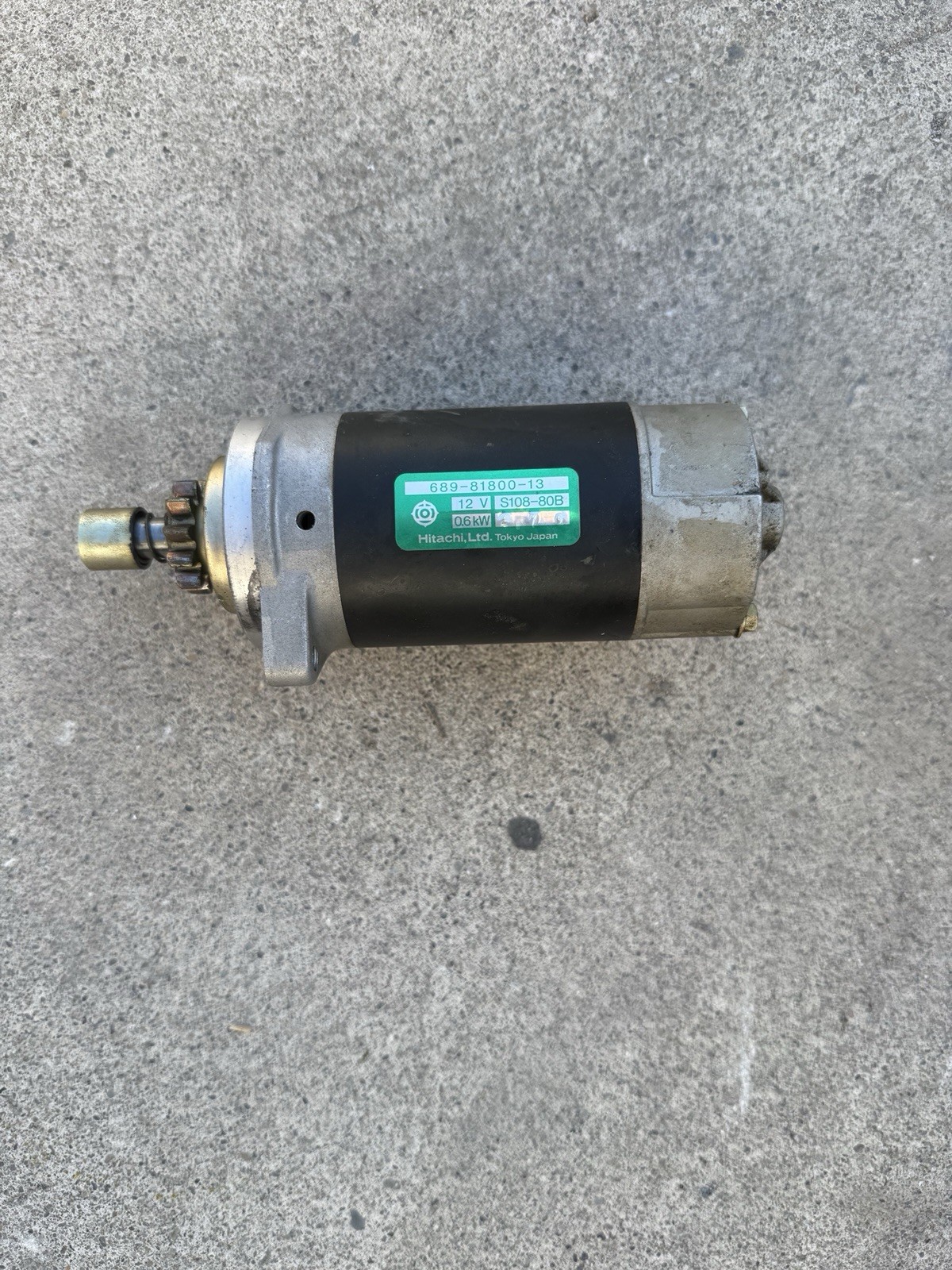 Yamaha Genuine OEM Outboard 25-40HP Starting Motor Assembly 689-81800-13-00