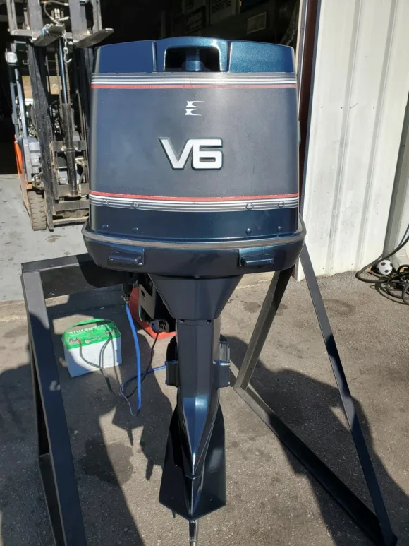 Used 1991 Evinrude XP 150HP V6 Carbureted 2-Stroke Outboard Motor – 20" Long Shaft – Electric Start – Freshwater
