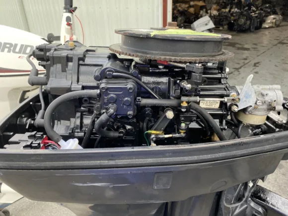 Used 1995 Mercury/Force 40HP 2-Cylinder Carbureted 2-Stroke Outboard Motor – 20" Long Shaft – Electric Start – Freshwater