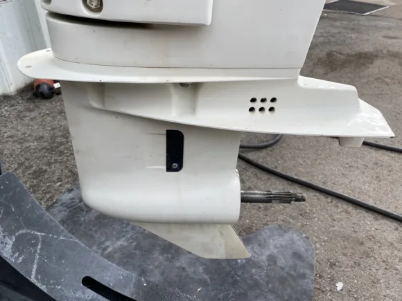Used 2003 Johnson 50HP 2-Cylinder Carbureted 2-Stroke Outboard Motor – 20" Long Shaft – Electric Start – Freshwater