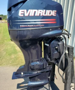 Used 2002 Evinrude 115HP DFI 4-Cylinder 2-Stroke Outboard Motor – 20″ Long Shaft – 680 Hours
