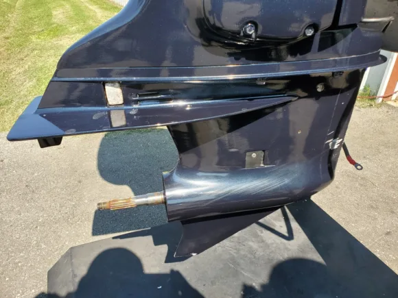 Used 2002 Evinrude 115HP DFI 4-Cylinder 2-Stroke Outboard Motor – 20" Long Shaft – 680 Hours