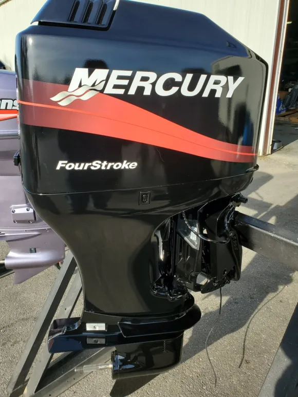 Used 2002 Mercury 90 HP 4-Cylinder Carbureted 4-Stroke 20" (L) Outboard Motor