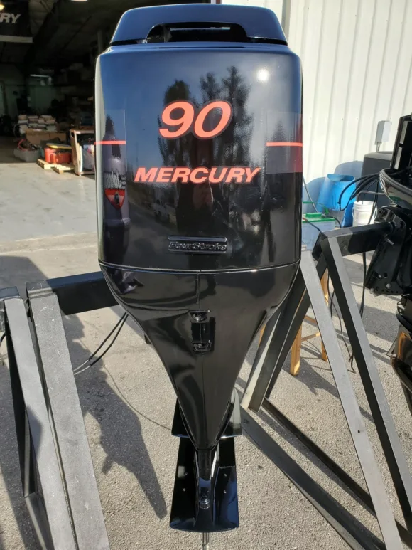 Used 2002 Mercury 90 HP 4-Cylinder Carbureted 4-Stroke 20" (L) Outboard Motor