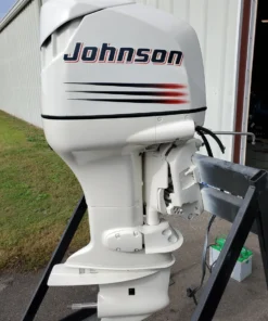 Used 2003 Johnson 150HP 6-Cylinder Carbureted 2-Stroke Outboard Motor – 25″ Extra-Long Shaft – Electric Start – Freshwater
