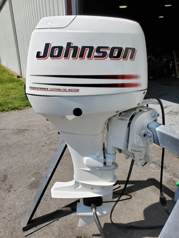 Used 2003 Johnson 50HP 3-Cylinder EFI 4-Stroke Outboard Motor – 20" Long Shaft – 361 Hours – Electric Start