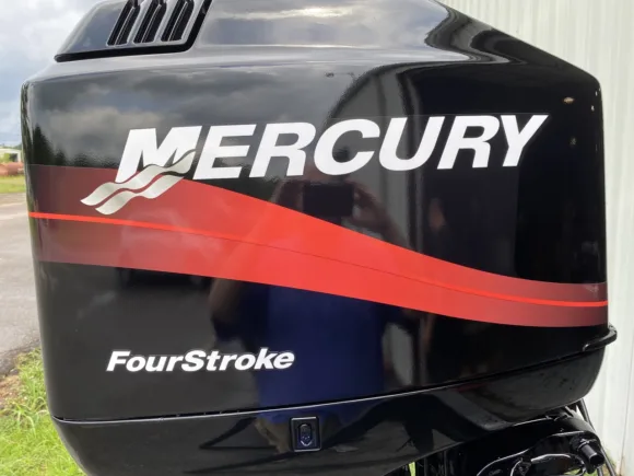 Used 2005 Mercury 90 HP 4-Cylinder Carbureted 4-Stroke 25" (X) Outboard Motor