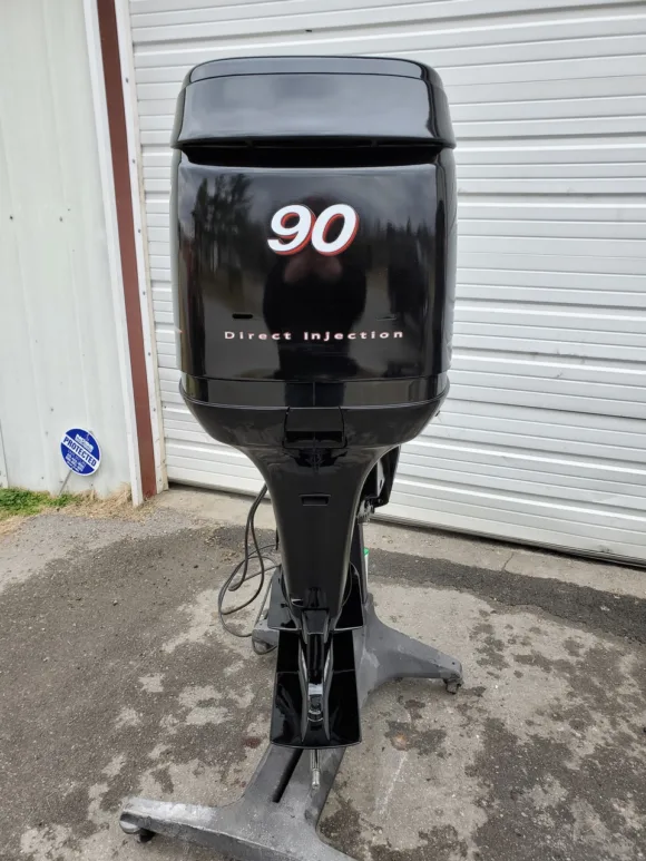 Used 2006 Mercury Optimax 90 HP 3-Cylinder DFI 2-Stroke 20" (L) Outboard Motor