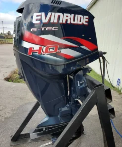 Used 2009 Evinrude E-TEC 250 HO V6 DFI 2-Stroke Outboard Motor – 25″ Extra-Long Shaft – 399 Hours – New SEI Lower Unit