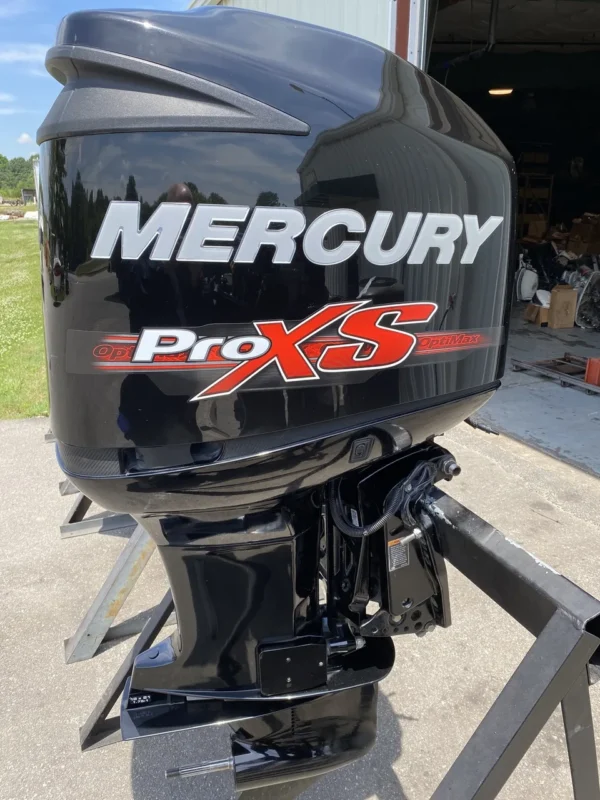Used 2014 Mercury Pro XS 250HP 3.0L V6 DFI 2-Stroke Outboard Motor – 20" Long Shaft – 360 Hours – Refurbished Powerhead