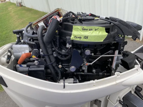 NEW 2018 Evinrude ETEC 30HP 2-Cylinder DFI 2-Stroke Outboard Motor – 20" Long Shaft – Tiller Handle – 0 Hours