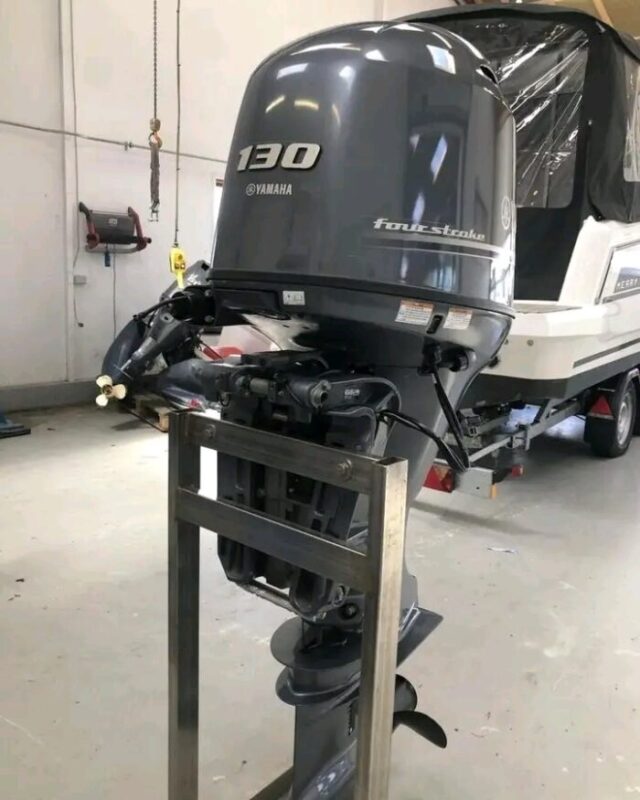 2015 Used Yamaha F130 130 HP 4-Stroke Outboard Motor – 56 Hours