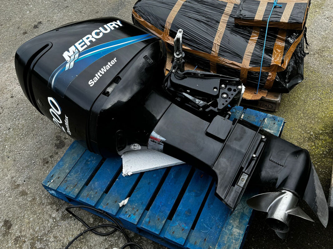 Used 2005 Mercury 200 HP Saltwater OptiMax Outboard Motor – 20" Shaft