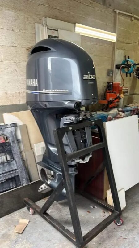 Used 2019 Yamaha F200 200 HP 4-Stroke Outboard Motor – 20" Shaft – 200 Hours