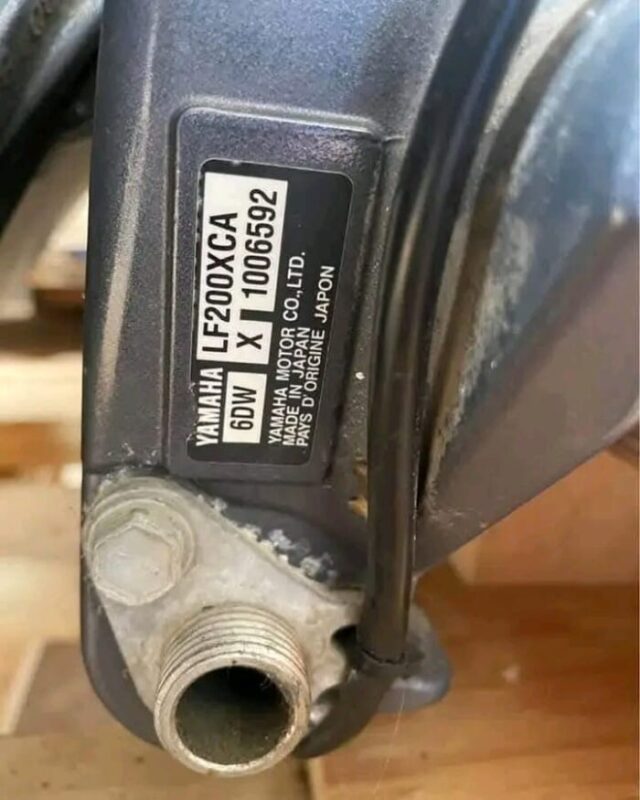 Used 2019 Yamaha F200 200 HP 4-Stroke Outboard Motor – 20" Shaft – 200 Hours