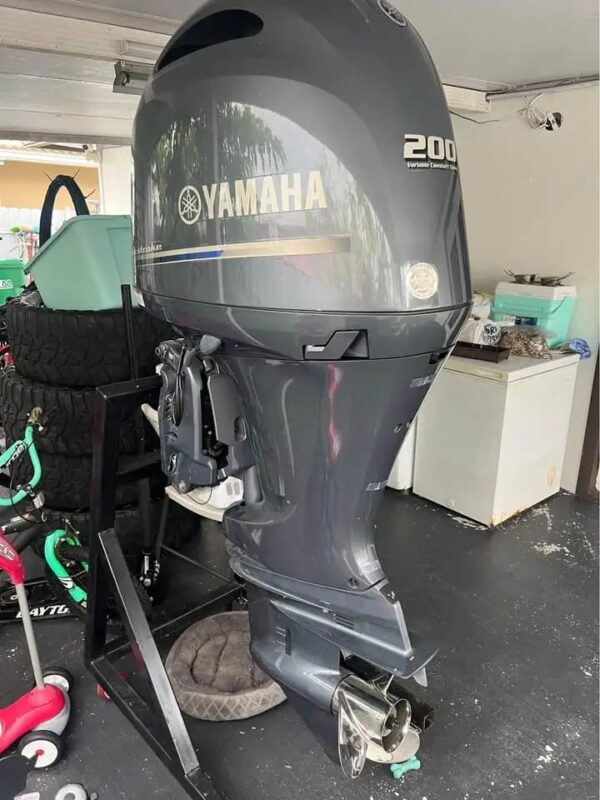 Used 2019 Yamaha F200 200 HP 4-Stroke Outboard Motor – 20" Shaft – 400 Hours