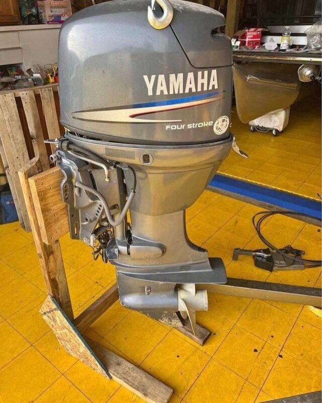 Used 2002 Yamaha 50 HP 4-Stroke Outboard Motor – 20" Shaft – 580 Hours