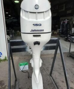 Used 2003 Johnson 150 HP V6 2-Stroke Outboard Motor – 25" Extra-Long Shaft – 391 lbs – 104–115 PSI Compression – Ready to Run
