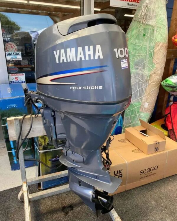 2003 Yamaha 100 HP 4-Stroke 20" Shaft Outboard Motor - Alpha Marine Outboards