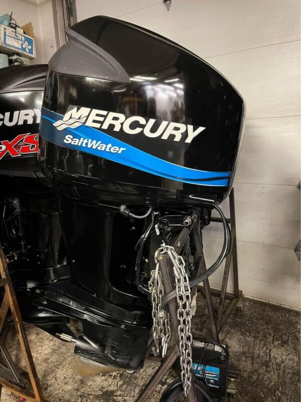 Used 2004 Mercury F-225 HP 4-Stroke Outboard Motor – 25" Shaft – 217 Hours