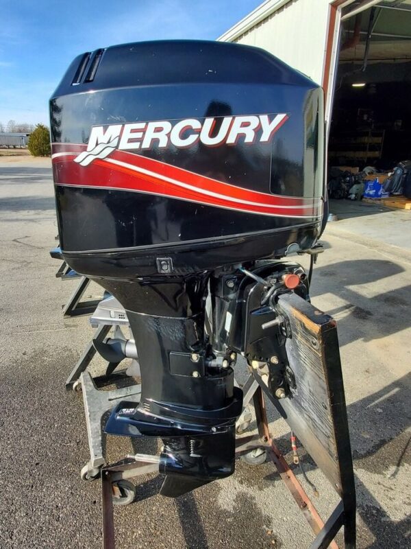 Used 2006 Mercury 50 HP 2-Stroke ELPTO Outboard Motor – 20" Long Shaft – Like New Condition