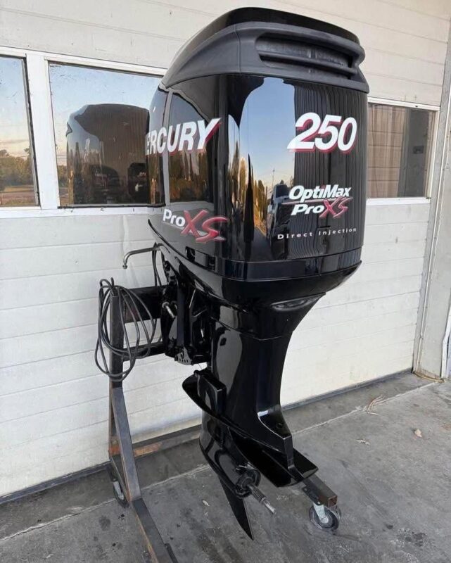 Used 2007 Mercury 250 HP Pro XS OptiMax 2-Stroke Outboard Motor – 20" Shaft – Remanufactured Powerhead – Freshwater – Fully Serviced