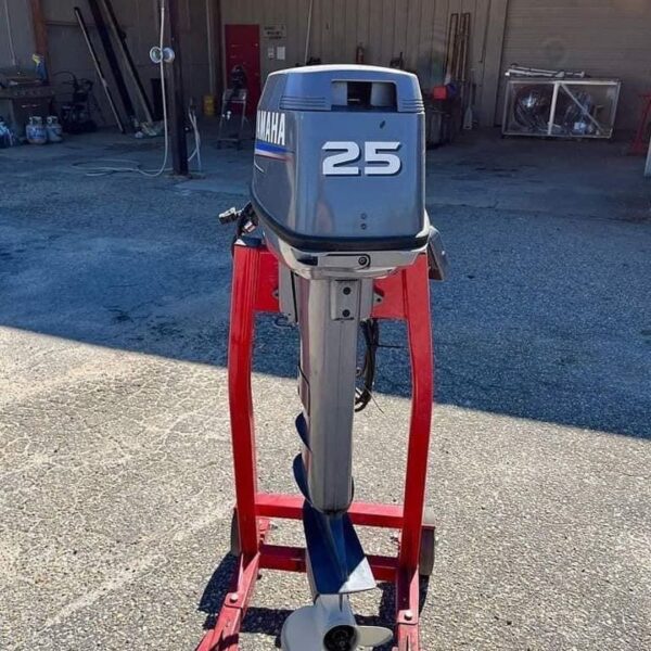 Used 2008 Yamaha 25 HP 2-Stroke Outboard Motor – 20" Shaft – 56 Hours