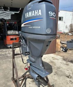 Used 2009 Yamaha F90 90 HP 4-Stroke EFI Outboard Motor – 20″ Shaft – 260 Hours – Power Trim & Tilt – Original Condition