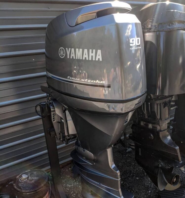 2010 Yamaha 90 HP 4-Stroke 20'' Shaft Outboard Motor - Alpha Marine Outboards